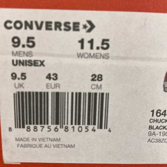 CONVERSE CHUCK 70 OX BRAND NEW - Picture 8 of 8